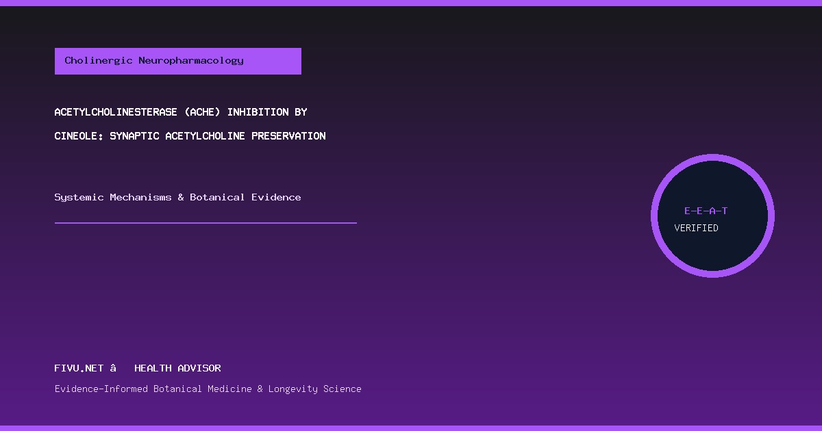 Acetylcholinesterase (AChE) Inhibition by Cineole: Synaptic Acetylcholine Preservation