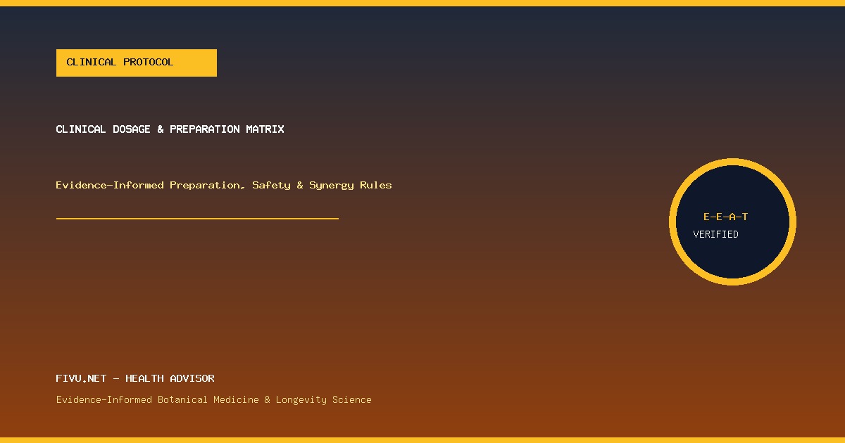 Figure 2: Clinical Preparation and Traditional Formulation Matrix