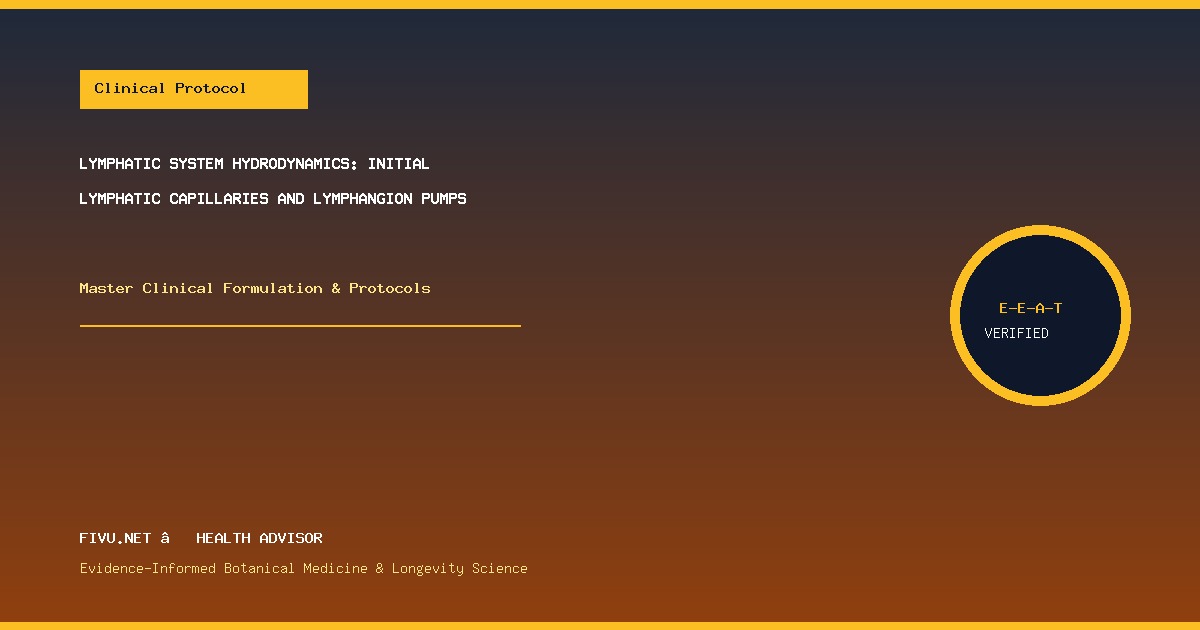 Lymphatic System Hydrodynamics: Initial Lymphatic Capillaries and Lymphangion Pumps - Practical Protocol Matrix