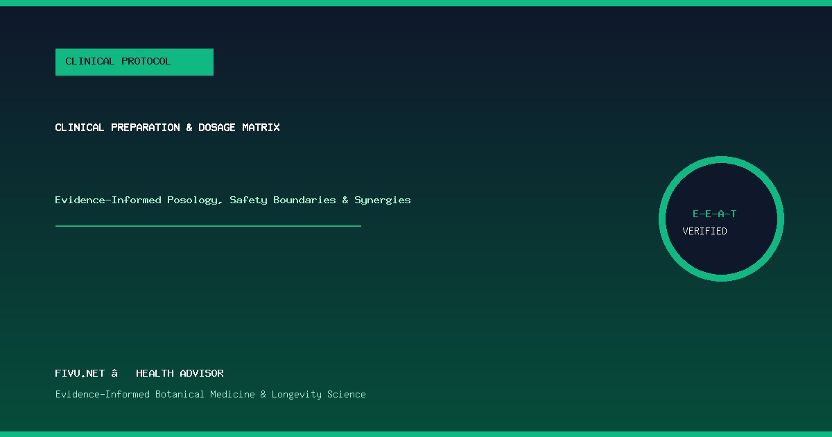 Figure 2: Clinical Preparation and Traditional Formulation Matrix