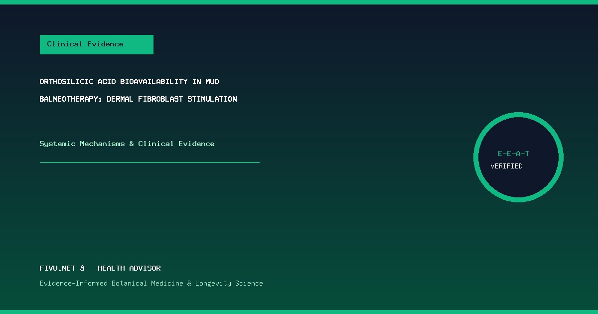 Orthosilicic Acid Bioavailability in Mud Balneotherapy: Dermal Fibroblast Stimulation