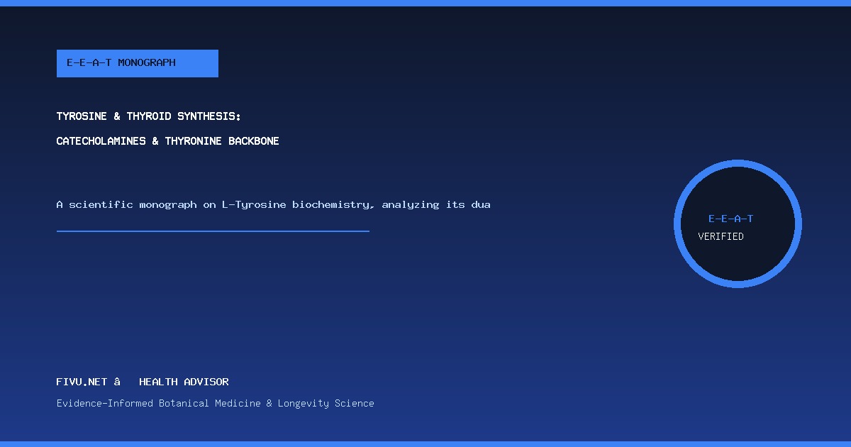 Tyrosine & Thyroid Synthesis: Catecholamines & Thyronine Backbone