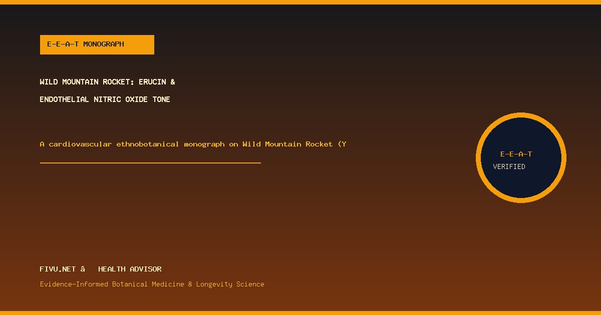 Wild Mountain Rocket: Erucin & Endothelial Nitric Oxide Tone