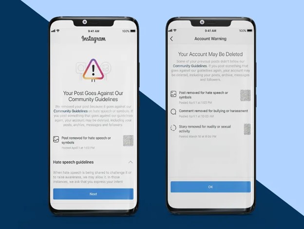 Violating Instagrams Community Guidelines